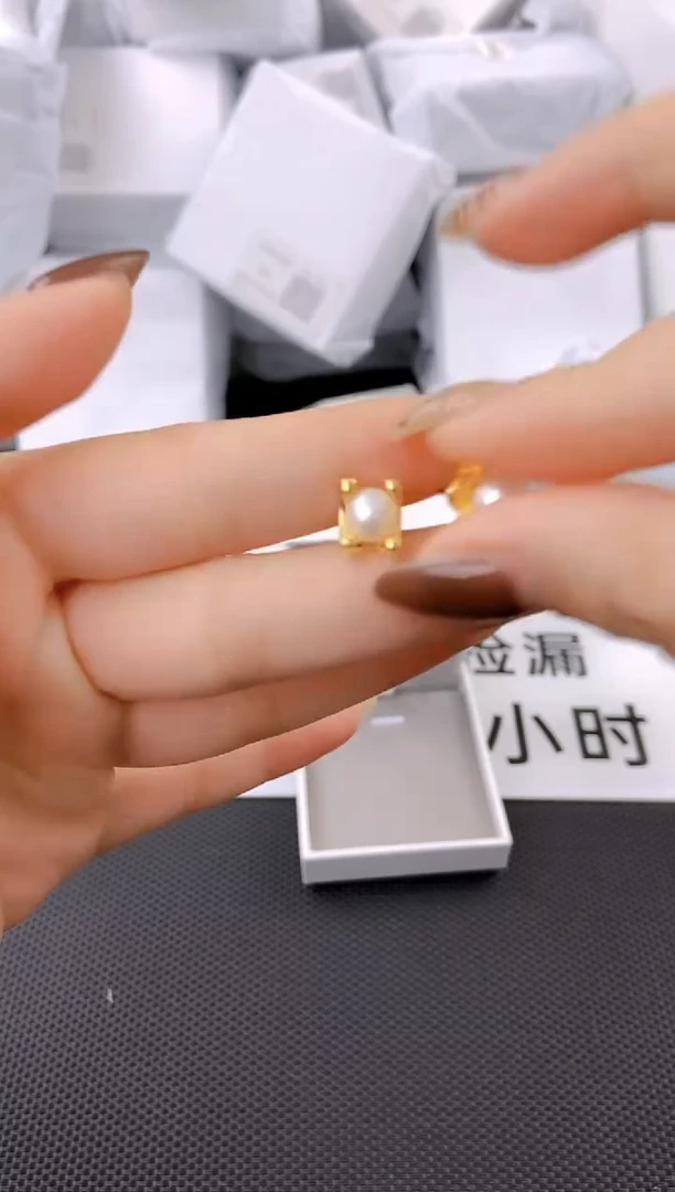 未镶嵌耳饰淡水珍珠ed1071