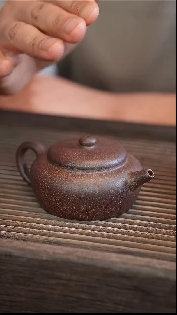 茶壶紫砂扁玉 140cc