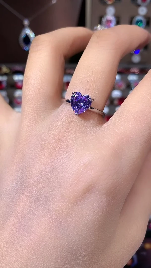 银S925镶嵌戒指碧玺银