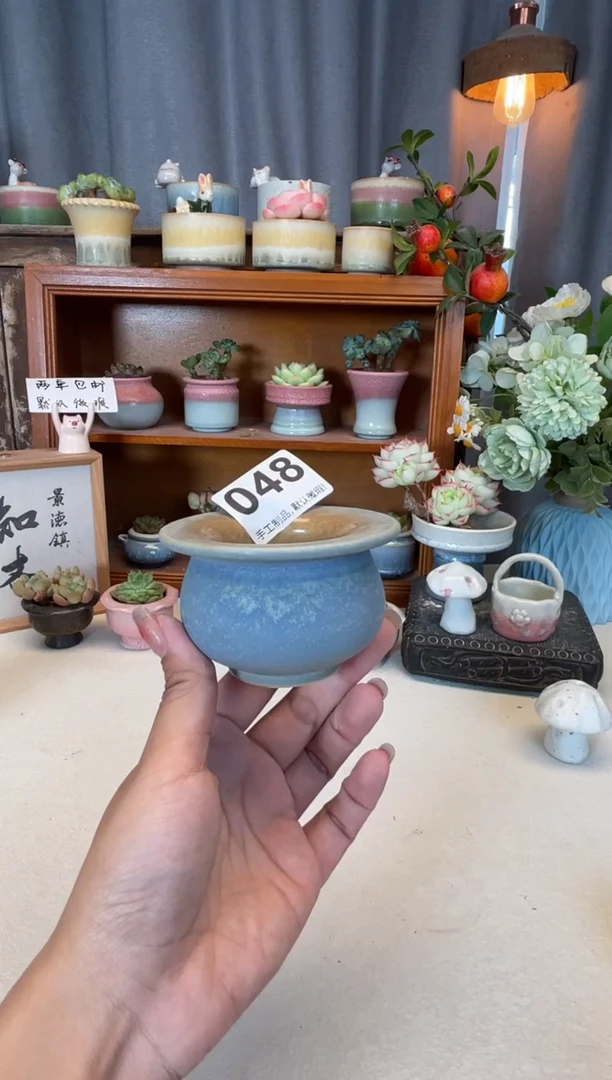 瓷片G**s048知木小芳花盆