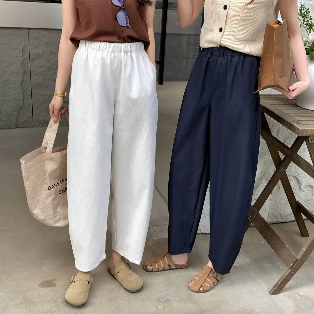 【叶子好物】CH118 女士精品松紧腰休闲裤