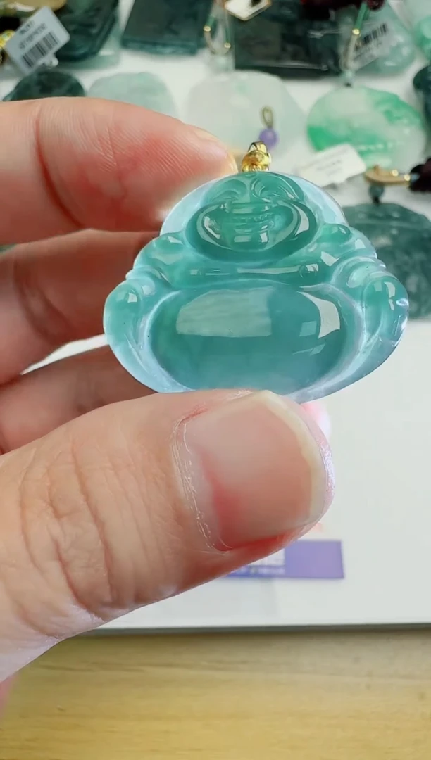 翡翠未镶嵌颈饰多样性随机发其一