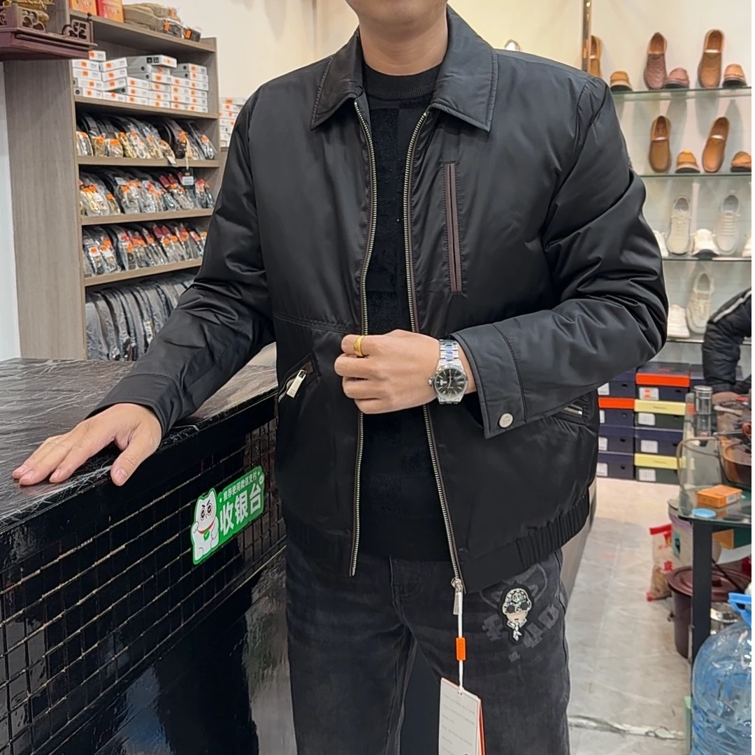 【大公道羽绒】新款时尚休闲百搭男士翻领羽绒服8237