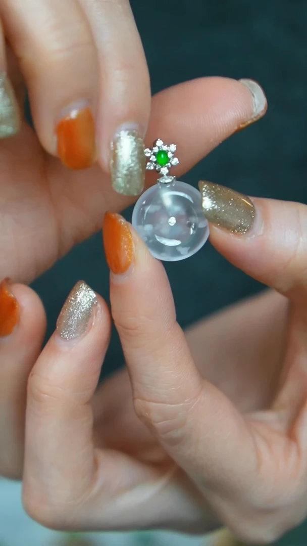 【闪购商品】翡翠挂件18K金镶嵌47号-吊坠/姿/3