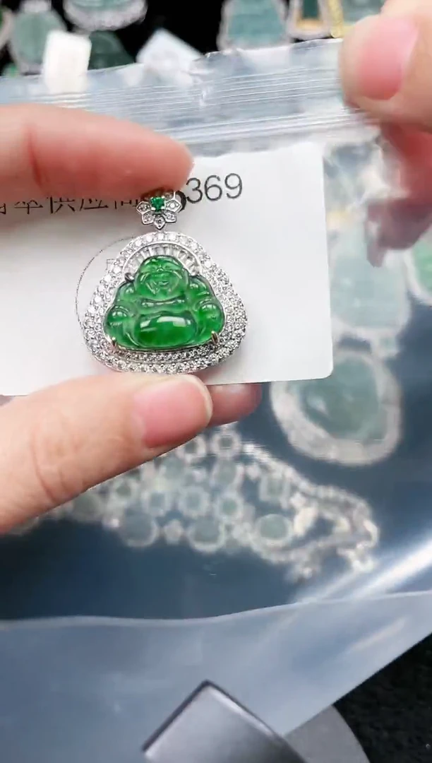 【闪购商品】翡翠颈饰未镶嵌369赠皮绳