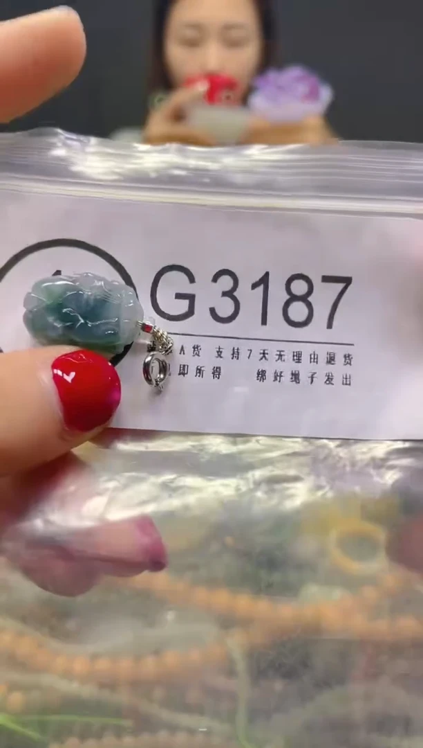 颈饰未镶嵌翡翠/G/翡翠A货，一件也是批发价