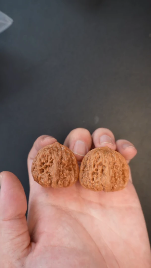 把件文玩核桃平谷凹底38mm