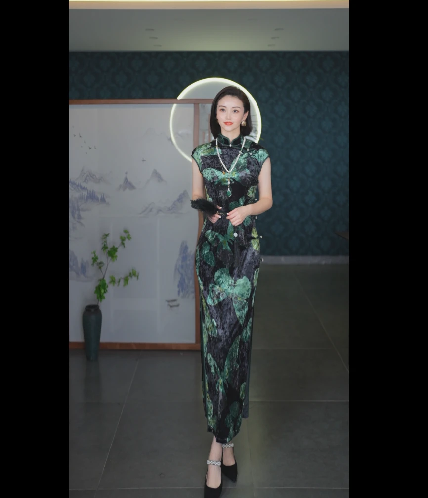 2025春季新款高端新中式蝶恋花旗袍日常高级修身显瘦复古