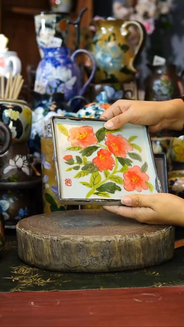 花瓶/杯子/碗79号景德镇手工手绘釉下彩