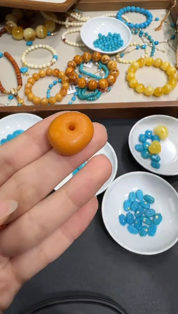 琥珀颈饰未镶嵌X1119-1195-266