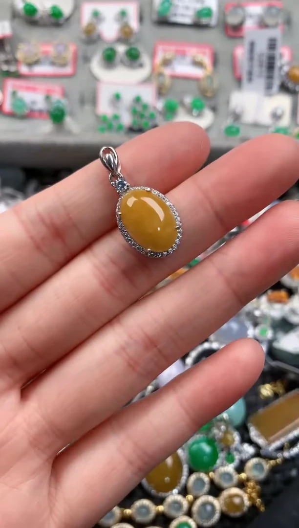 银S925镶嵌戒指翡翠888---8