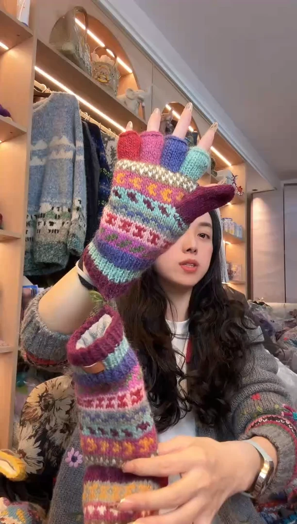 羊毛✨****满百羊毛五指手套A691