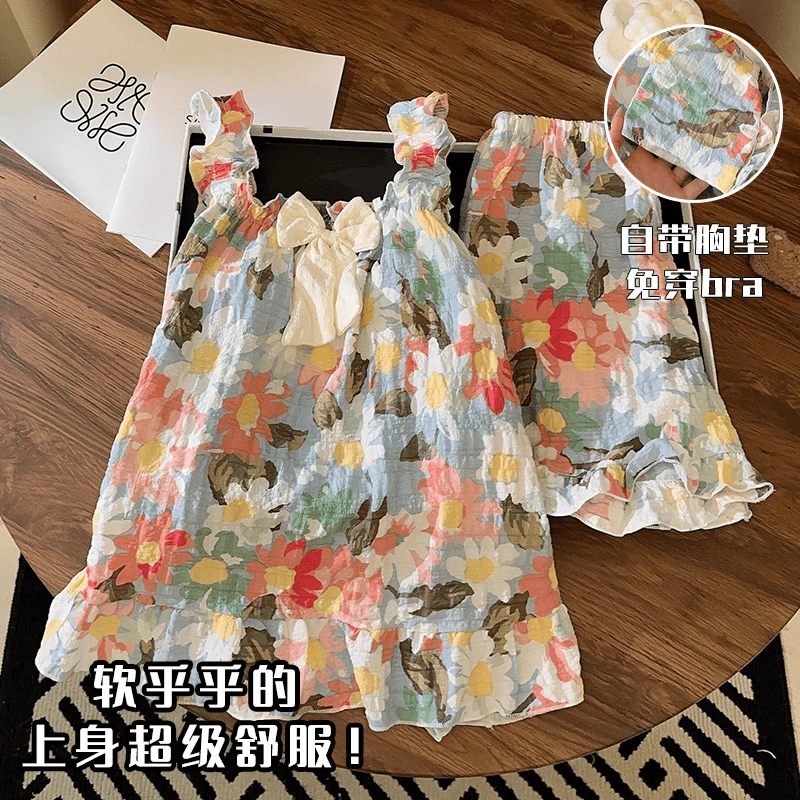 薄款可外穿云朵棉2025带胸垫家居服不尴尬新款夏季爆款女款