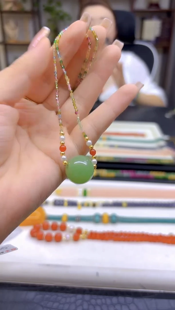 未镶嵌项链碧玺DIY款X510