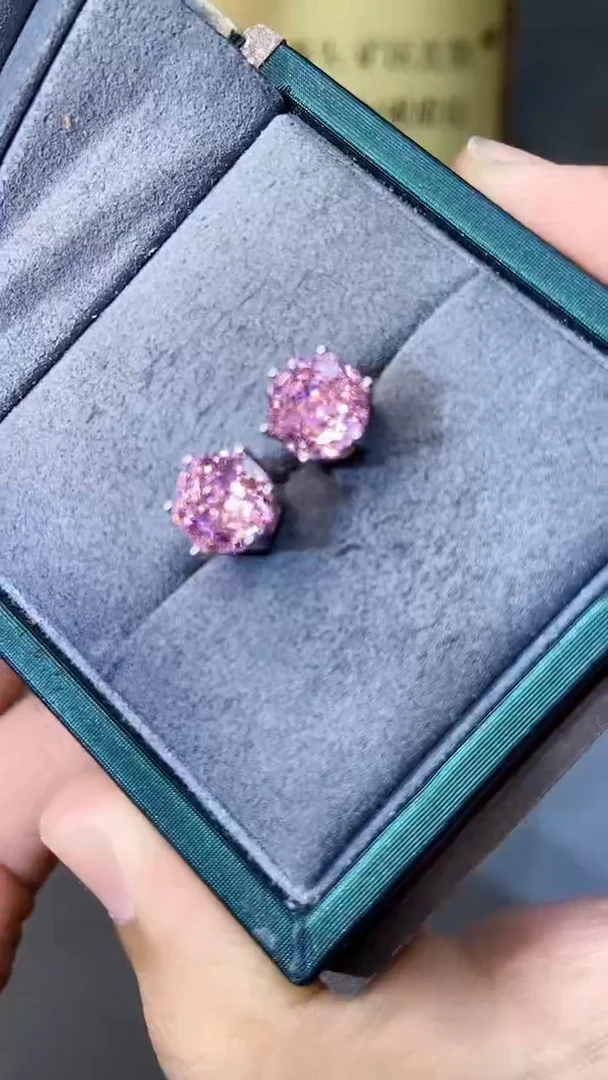 【闪购商品】水晶耳饰银S925镶嵌3544