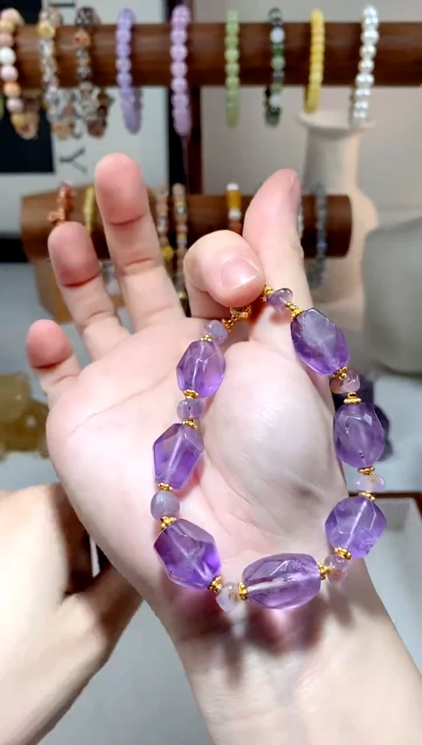 【闪购商品】水晶手链银S925镶嵌多样性发一