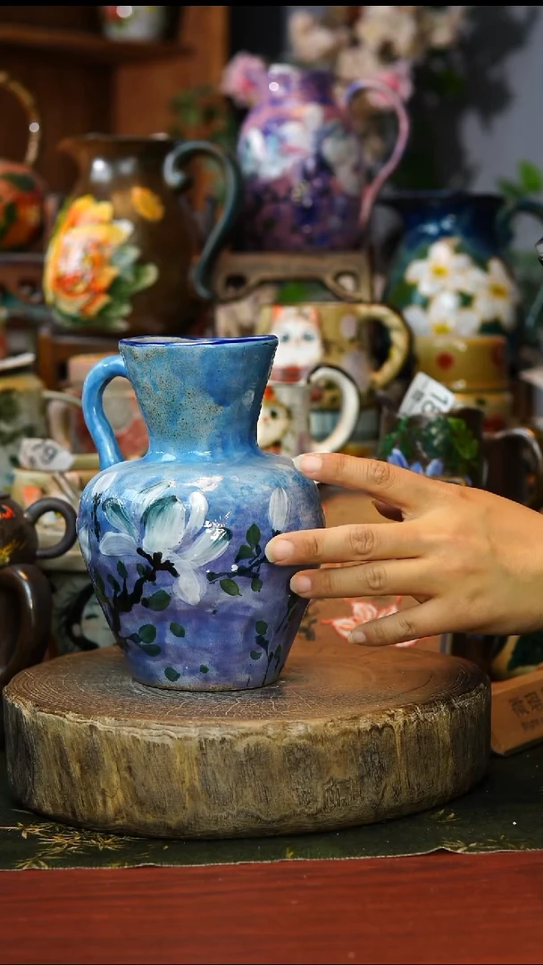 陶瓷123景德镇手工手绘釉下彩