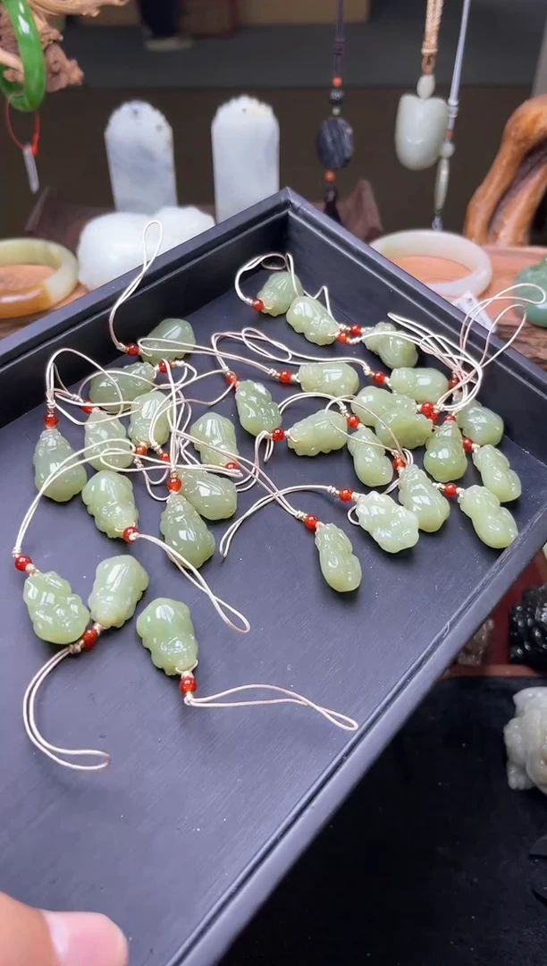 【闪购商品】和田玉挂件未镶嵌若羌孙福洲青黄口 貔貅 多样性发一