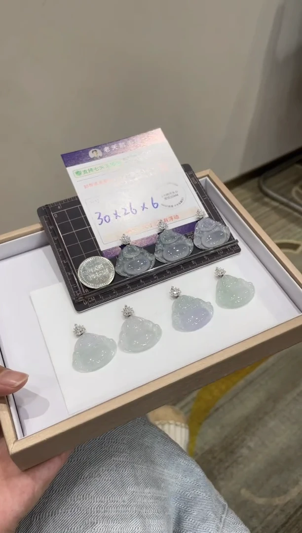 颈饰18K金镶嵌翡翠高货佛公配绳17/多样性发其一CP