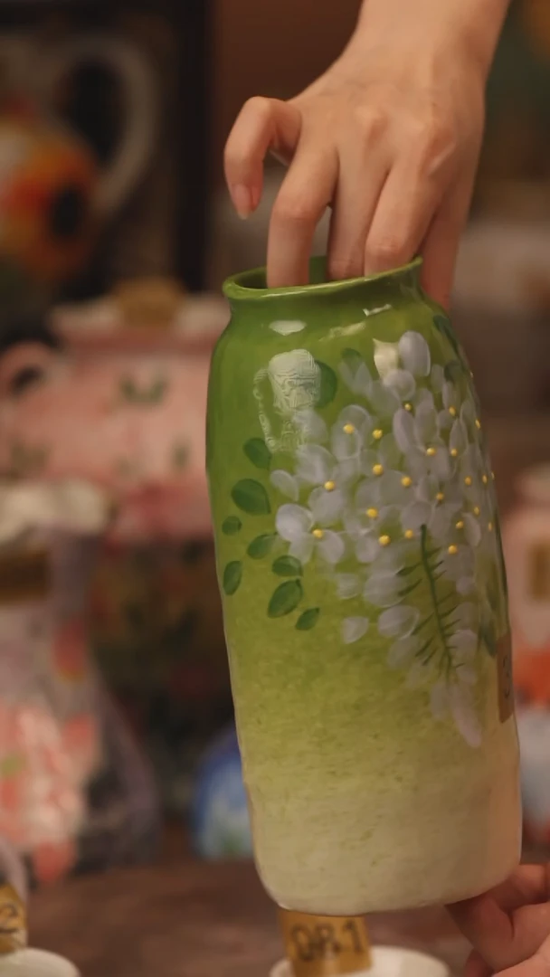 陶瓷367景德镇设计师手作花器摆件侘寂风