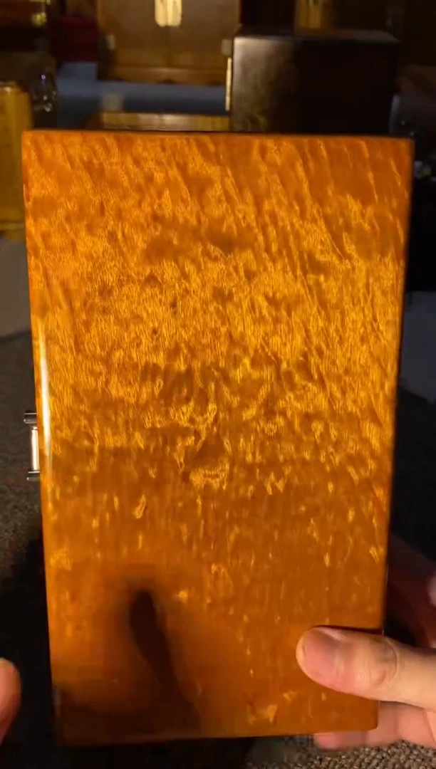 【闪购商品】金丝楠木艺金丝楠首饰盒F3