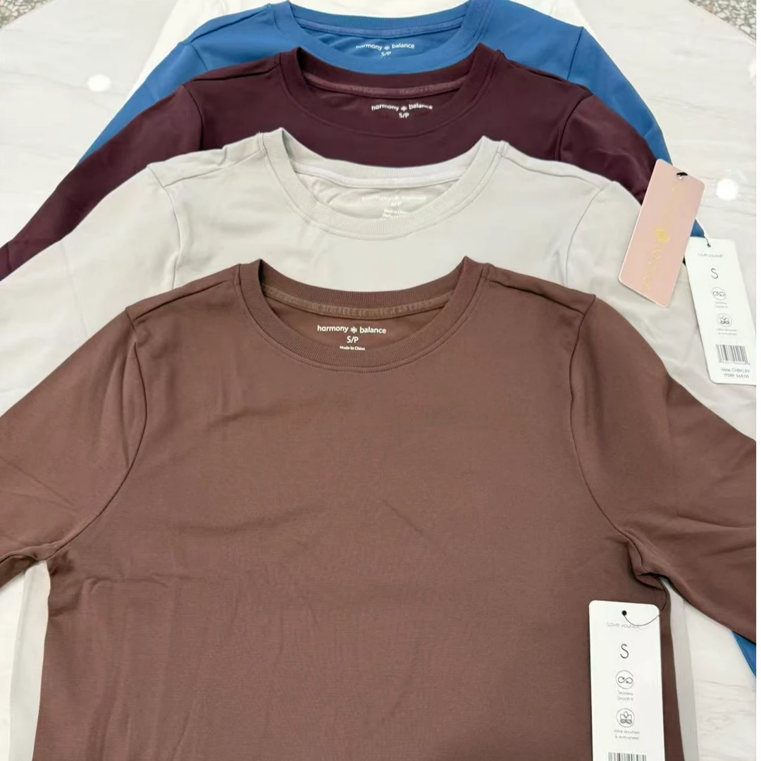 无缝针织瑜伽运动长袖