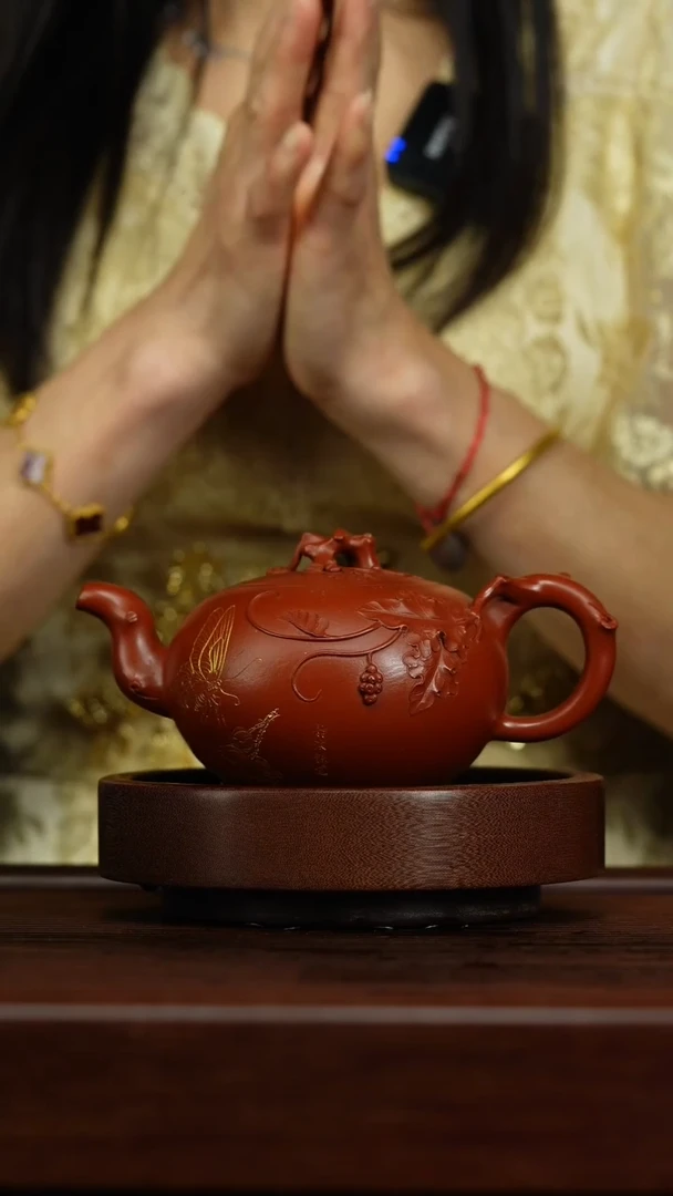 茶壶紫砂S22象型花器壶戴静波