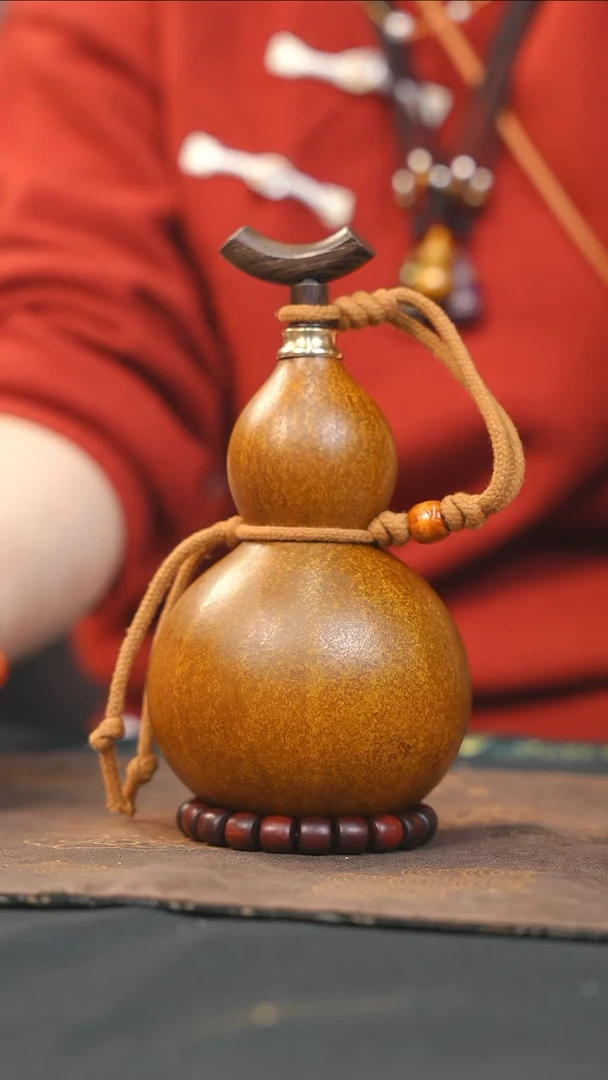 【闪购商品】RO102大漆酒葫芦不包手串及旋转底座