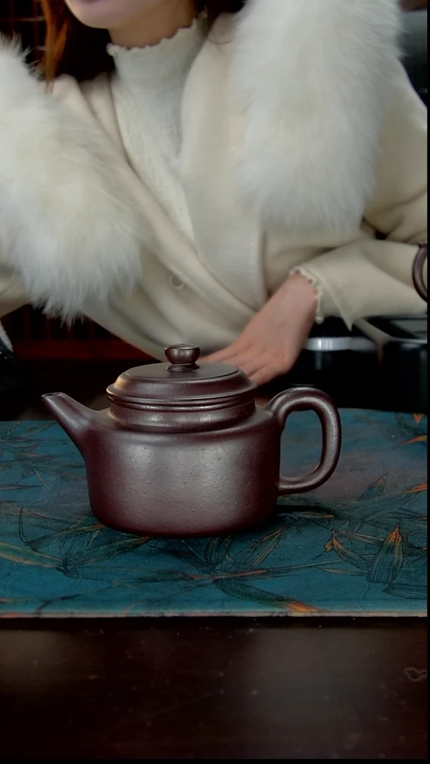 茶壶紫砂纯料石红全手工