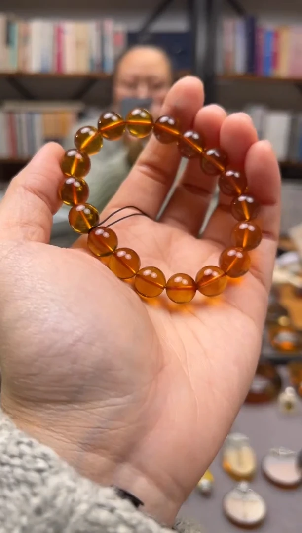 【闪购商品】琥珀颈饰未镶嵌手串11