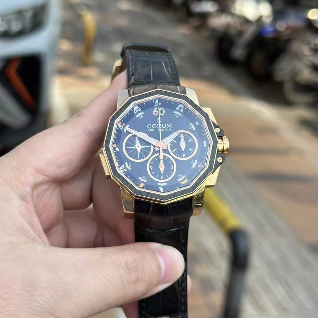 95新 CORUM/昆仑表 海军上将/18K/48mm/男表/32.6