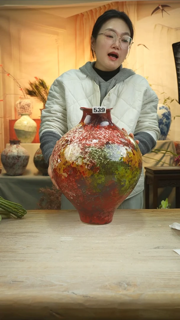 高度37口径13 陶瓷花瓶