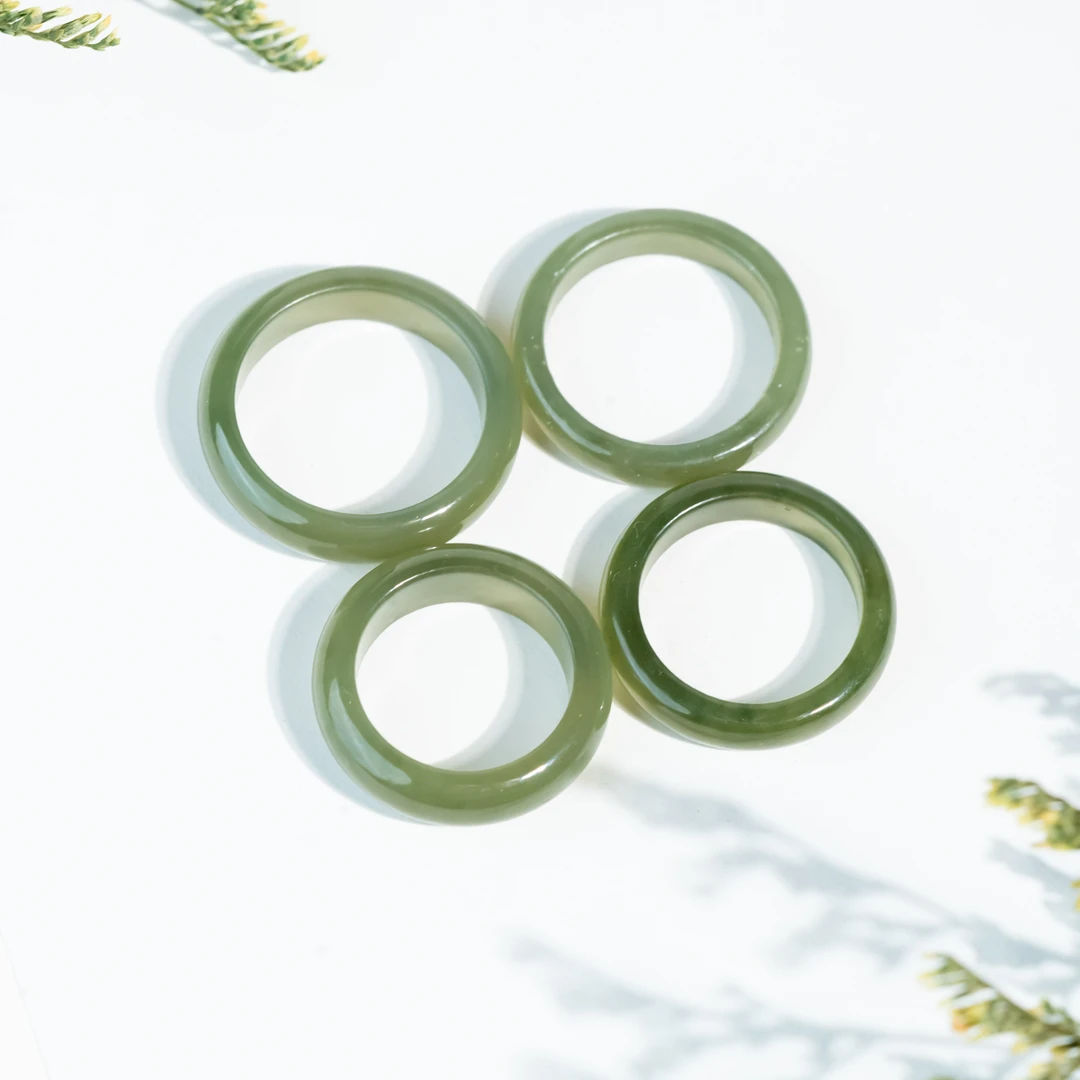 （浓晴水）浓情似水 素面和田玉戒指戒圈（多样性发其一）