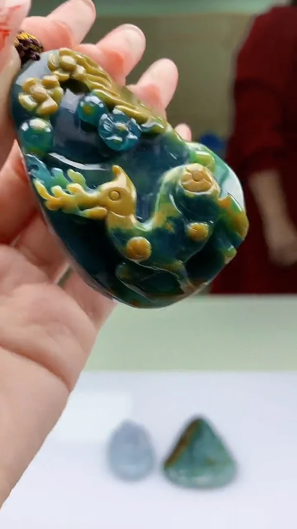 【闪购商品】定制翡翠未镶嵌4902ty-毛货挂件62