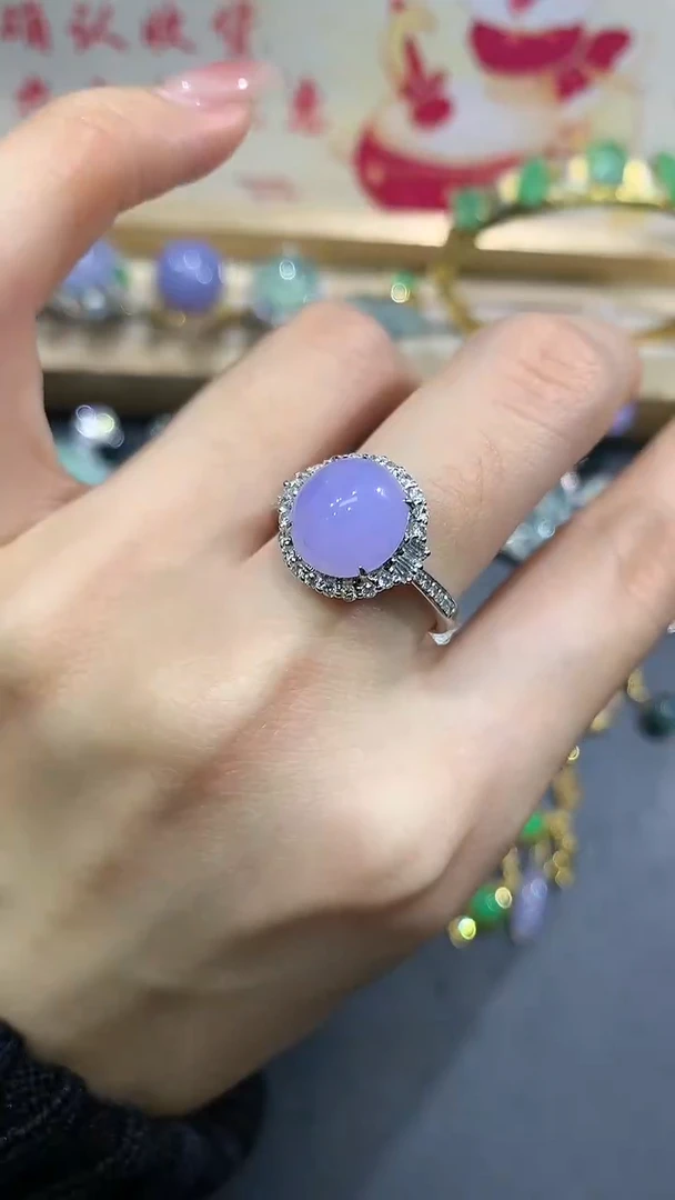 【闪购商品】翡翠戒指18K金镶嵌17团购