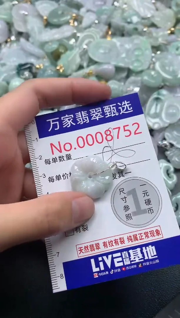 吊坠(不含链)未镶嵌翡翠8752