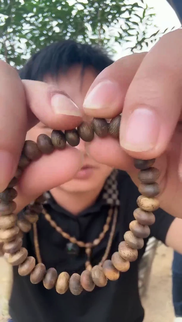 沉香沉香碎屑沉香碎屑沉香算盘珠手链单圈卡8    5克