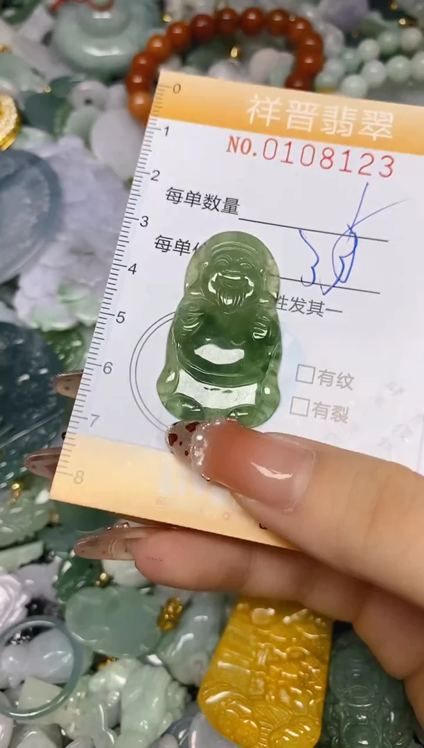 【闪购商品】翡翠颈饰未镶嵌闪购0108123多样性发其一