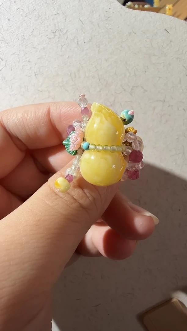 【闪购商品】蜜蜡戒指未镶嵌蜜蜡葫芦戒指