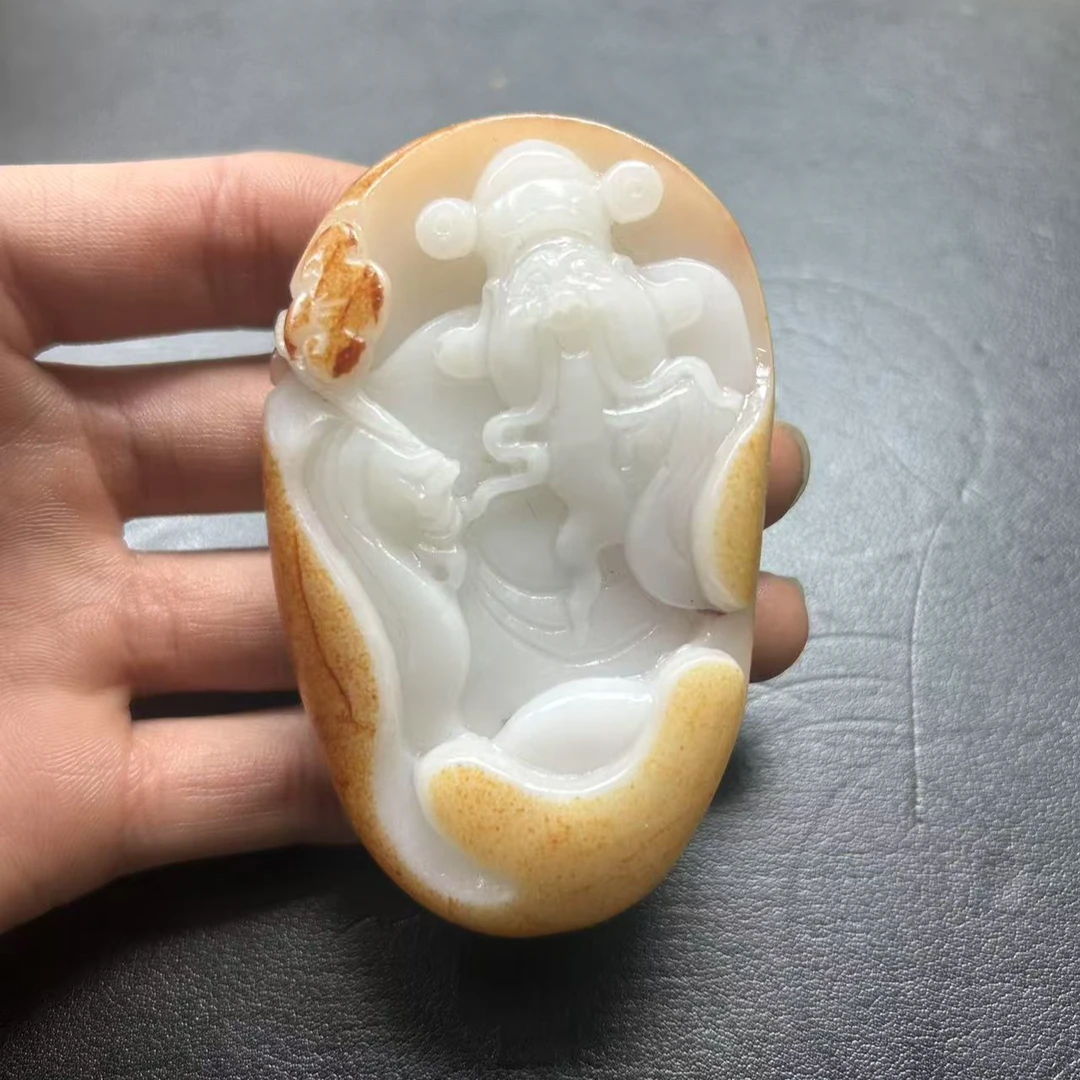 新疆和田玉财神把件