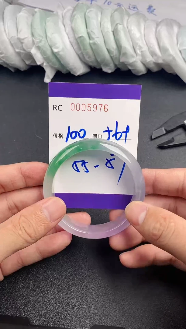 未镶嵌手镯翡翠手镯5976