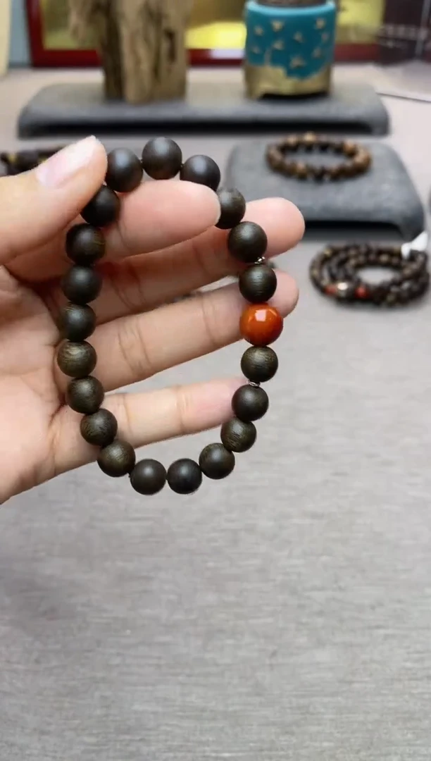 【闪购商品】沉香手串单圈越南芽庄白棋楠0.8 沉水