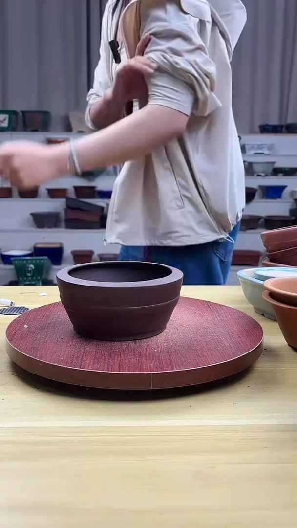 紫砂花盆紫砂花盆精品花盆微瑕