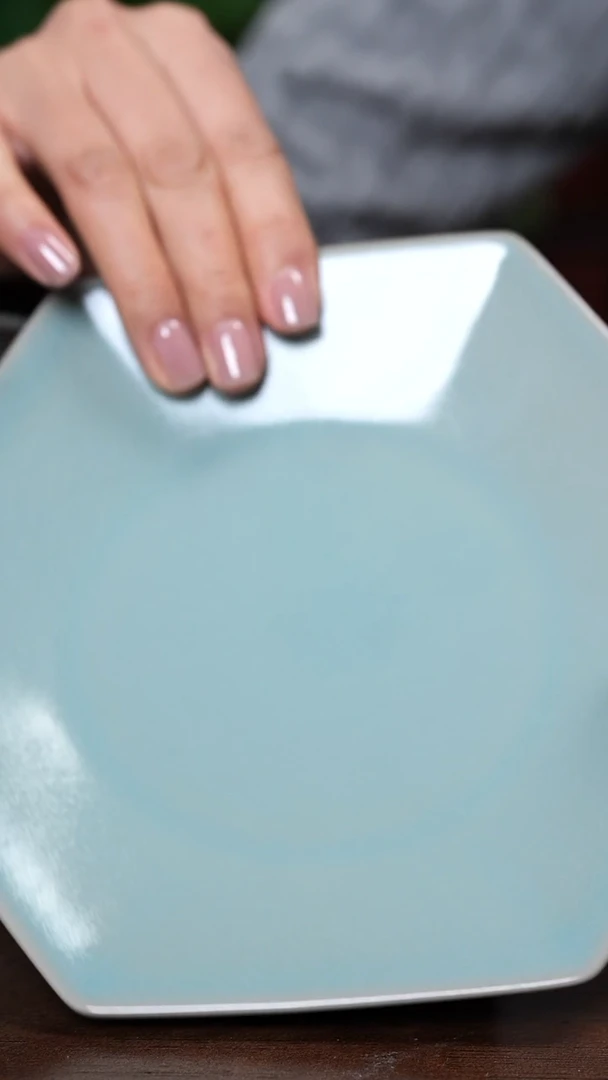 【闪购商品】宝丰原产地仿古釉汝瓷钻石盘