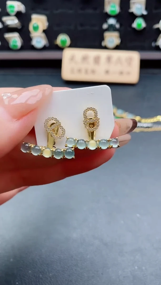 银S925镶嵌戒指翡翠1