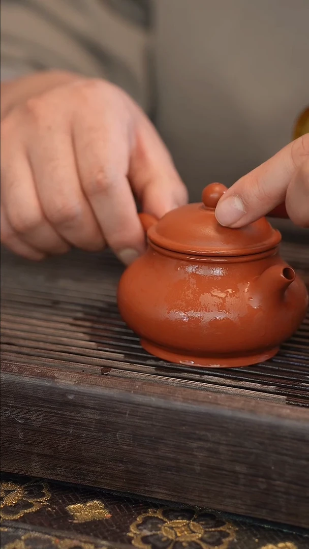 茶壶紫砂全手 潘壶 200cc
