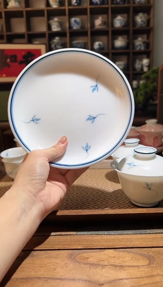 【闪购商品】手绘玉兰花大壶承