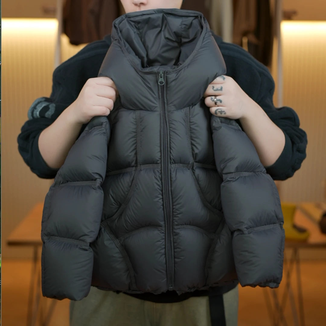 【小蛋壳】【现货】儿童冬季新款加厚保暖男童连帽白鸭绒羽绒服DK891