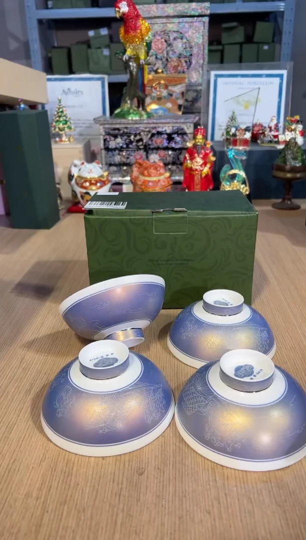 【闪购商品】杯69清明上河图饭碗套四