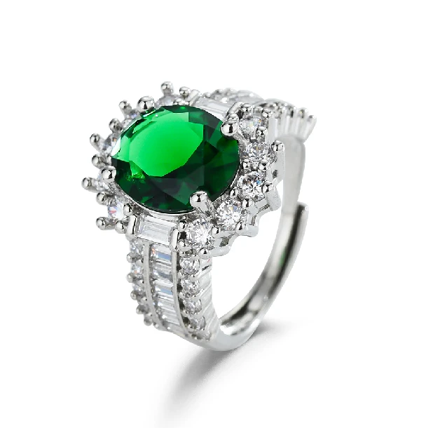 【手工 DIY】女款 DIY碧落星河绿宝石戒